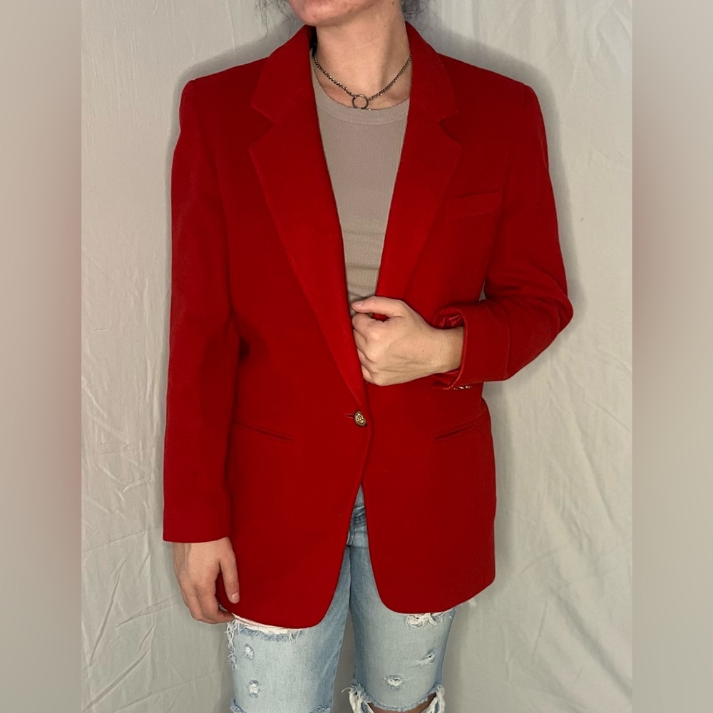 Talbot’s Red Wool Blazer Size S